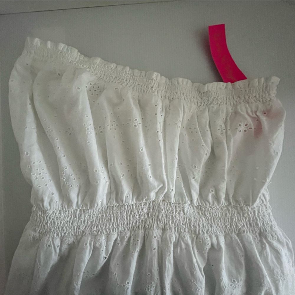 Lilly Pulitzer® Nicole Strapless Eyelet 100% Cotton Fully Lined w/Cotton dress - Picture 6 of 16